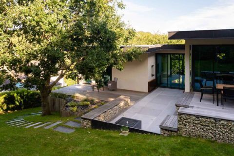 faire-une-terrasse-vauthelin-paysages-brest-finistere Vu d'ensemble jardin en terrasse vauthelin paysages